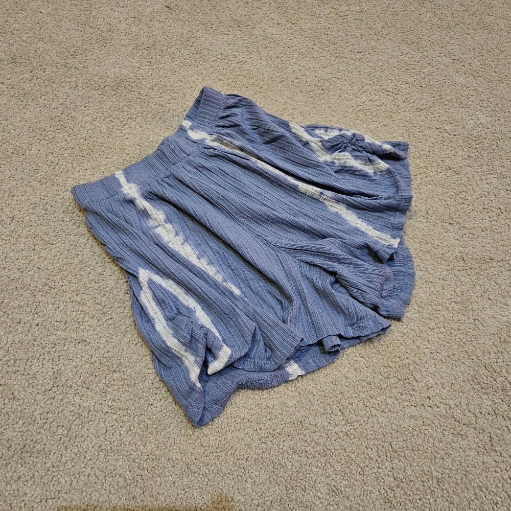 Free People Little Dream PJ Set LS Top High Rise Shorts Oversized Stretchy S NWT - Picture 10 of 16